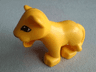 Duplo Cat, Large, Baby Cub, Raised Paw (Lion) with  Eyes Almond Shaped Pattern
