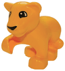 Duplo Cat, Large, Baby Cub, Raised Paw (Lion) with Eyes Semicircular Pattern