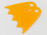 Minifigure Cape Cloth with Top Holes and Scalloped 5 Points Bottom (Batman), Long, Circle Neck Cut - Traditional Starched Fabric