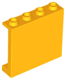 Panel 1 x 4 x 3 with Side Supports - Hollow Studs