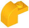 Slope, Curved 2 x 1 x 1 1/3 with Recessed Stud