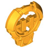 Hero Factory Chest Badge with 'H' and Flat Bottom