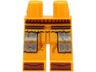 Hips and Legs with Pearl Dark Gray Coattails with Gold Hexagons, Reddish Brown Belt and Toes Pattern