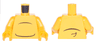 Torso with Black Body Lines and Small Tail Pattern / Bright Light Orange Arms / Bright Light Orange Hands