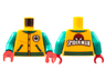 Torso Letter Jacket, Dark Turquoise Trim, Spider Logo, 'SPIDER-MAN' on Back Pattern / Dark Turquoise Arms / Red Hands