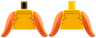 Torso with Gold Scales Pattern / Reddish Orange Fins