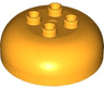 Duplo, Brick Round 4 x 4 Dome Top with 2 x 2 Studs