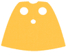 Minifigure Cape Cloth, Very Short - Traditional Starched Fabric