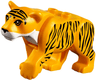 Cat, Large (Tiger) with Black Eyes, Nose and Stripes, White Muzzle and Chest Pattern