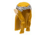 Minifigure, Hair Long Wavy and Braids with Silver Headband and Light Nougat Elf Ears Pattern