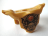 Minifigure Armor Breastplate with Shoulder Pads with Gorilla Head, Dark Red Flames, and Orange Round Jewel (Fire Chi) Pattern