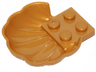Clam / Scallop Shell with 4 Studs