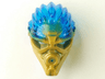 Bionicle Mask of Water (Unity) with Marbled Trans-Dark Blue Pattern