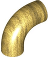 Brick, Round Tube 1 x 1 d. 90 degrees Elbow Macaroni - No Stud - Type 2 - Axle Hole