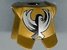 Minifigure Armor Breastplate with Leg Protection with King Jayko Silver and Black Hawk Pattern
