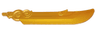 Large Figure Weapon, Blade Rounded Swirls and Spike with Axle