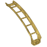 Train, Track Roller Coaster Ramp Large Upper Part, 6 Bricks Elevation