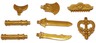 Minifigure, Weapon Pack Monkie Kid, Swords and Accessories, 8 in Bag (Multipack)