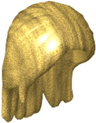 Mini Doll, Hair Long, Parted in Front and Swept Back Over Shoulders, Hole on Side - Flexible Rubber