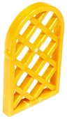 Pane for Window 1 x 2 x 2 2/3 Lattice Diamond with Rounded Top