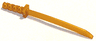 Minifigure, Weapon Sword, Shamshir / Katana (Square Guard) with Uncapped Pommel and Hole in Hilt