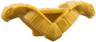 Minifigure Armor Shoulder Pads with Cobras Facing Over Shoulders and Stud on Back
