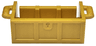 Container, Treasure Chest Bottom with Slots in Back