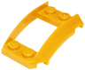 Wedge 4 x 3 Open with Cutout and 4 Studs