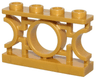 Fence 1 x 4 x 2 Ornamental Asian Lattice with Circle and 4 Studs