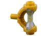 Minifigure, Weapon Hilt with Curved Guard and Bar with Molded Satin Trans-Light Blue Hourglass Handle Pattern