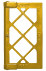 Pane for Window 1 x 2 x 3 Lattice with Thick Corner Tabs