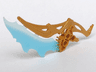 Bionicle Weapon Ornate with Molded Trans-Light Blue Blade Pattern