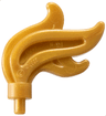 Minifigure, Plume Feather Triple Compact / Flame / Water with Small Pin