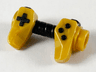 Minifigure, Utensil Game Controller, Holes on Sides for Bar with Molded Black Buttons and Center Handle Pattern