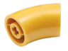 Brick, Round 2 x 2 D. 45 degrees Elbow (25.5mm Standing Height)