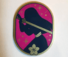 Tile, Round 6 x 8 Oval with Mulan Pattern