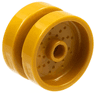 Wheel 18mm D. x 12mm with Pin Hole and Stud, Dotted Brake Rotor Lines