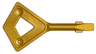 Tile Remover Key with Diamond and Screwdriver Ends