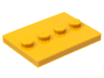 Tile, Modified 3 x 4 with 4 Studs in Center