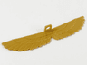 Minifigure Wings Feathered Extended Straight with Neck Bracket