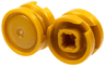 Wheel 11mm D. x 6mm with Smooth Hubcap