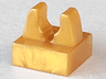 Tile, Modified 1 x 1 with Clip with Center Cut