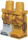 Hips and Legs with Molded Light Bluish Gray Lower Leg / Boot Right and Printed SW C-3PO Droid with Reddish Brown and Black Lines and Circles Pattern