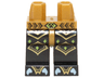 Hips and Black Legs with Gold Scaled Armor, Lime Diamonds and White Claws Pattern