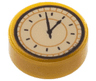 Tile, Round 1 x 1 with Tan Clock Face Pattern