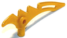 Minifigure, Weapon Crescent Blade, Serrated with Bar