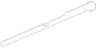 Projectile Arrow, Bar 8L with Round End (Spring Shooter Dart)