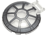 Dish 6 x 6 Inverted with Bar Handle with SW 8 Spoke Dark Silver and Black Frame TIE Fighter / Interceptor Cockpit Pattern