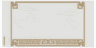 Plastic Translucent Shadow Theater Screen with Mountain and Cloud Cutouts and Gold Geometric Frame Pattern