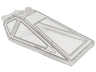 Windscreen 8 x 4 x 2 with 2 Studs and Bar Handle with White Cockpit Window Frames, Long Side Windows and Detail Lines Pattern
